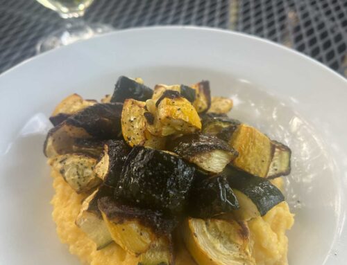 Parmesan Polenta Topped with Roasted Squash